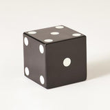 Pair of Dice-Black w/White Dots-Large(نرد - أسود مع نقاط بيضاء - كبير)