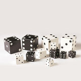 Pair of Dice-Black w/White Dots-Large(نرد - أسود مع نقاط بيضاء - كبير)