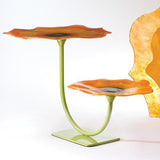 Poppy Plate Stand-Orange decorative(حامل الوردتين البرتقاليتين)