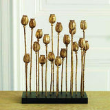 Buy Poppy Pod Sculpture Multi-Gold Online at best prices in Riyadh