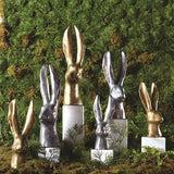 Rabbit-Large-Reactive Matte Silver(ارنب فضي كبير)
