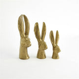 Rabbit-Small -Reactive Matte Gold finish(أرنب - ذهبي - صغير )