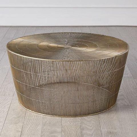 Radiance Coffee Table-Antique Brass