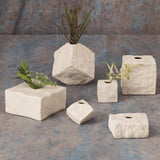 Rocky Block Vase-Tilted-Small(مزهرية روكي بلوك - مائل - صغير)