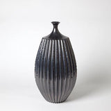 Sawtooth Vase-Graphite-Medium