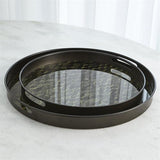 Screen Printed Hive Round Tray-Bronze-Large(صينية دائرية - برونز - كبير)