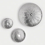Sea Urchin Wall Sculpture-Nickel-Large(منحوتة جدارية على شكل قرص من النيكل - حجم كبير)