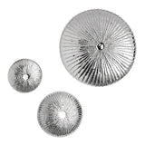 Sea Urchin Wall Sculpture-Nickel-Large(منحوتة جدارية على شكل قرص من النيكل - حجم كبير)