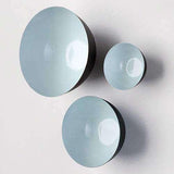 S/3 Flying Wall Bowls-Pale Aqua