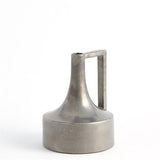 Short Neck Handle Vase-Silver(مزهرية بمقبض قصير - فضي)