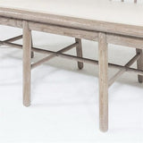 Spindle Long Bench-Beige Leather(مقعد طويل - جلد بيج)