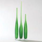 Spire Bottle-Asparagus-Large(زجاجة رفيعة  ذات عنق طويل - بلون أخضر-  حجم كبير)