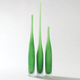 Spire Bottle-Asparagus-Medium(زجاجة رفيعة  ذات عنق طويل - بلون أخضر-  حجم متوسط)