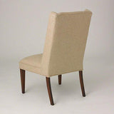 Straight Wing Side Chair-Protege Grid Natural(كرسي جانبي مستقيم - الشبكة الطبيعية المحمية)