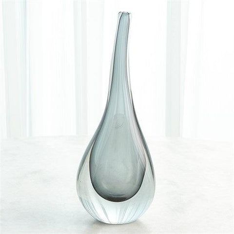 Stretched Neck Vase-Grey-Large