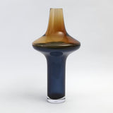 Tall Amber Over Cobalt Vase-Large(مزهرية طويلة باللونين العنبري والأزرق - كبيرة)