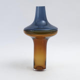 Tall Cobalt Over Amber Vase-Small(مزهرية طويلة باللونين العنبري والأزرق - صغيرة)