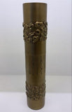 Textural Band Vase-Antique Brass-Large(مزهرية نصية - نحاسية عتيقة - كبير )