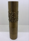 Textural Band Vase-Antique Brass-Medium(مزهريه شريطية - أنتيك نحاس -وسط )