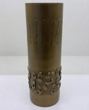 Textural Band Vase-Antique Brass-Small(مزهريه شريطية - أنتيك نحاس - صغير )