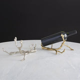 Twig Bottle Holder-Nickel decoratve accessory(حامل زجاجة غصن - إكسسوار زخرفي نيكل)
