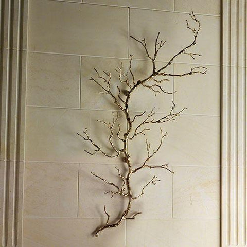 Twig Wall Art-Brass(غصن شجرة جداري من النحاس الأصفر)