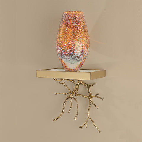 Twig Wall Bracket-Brass(رف أغصان الشجر-  من النحاس)