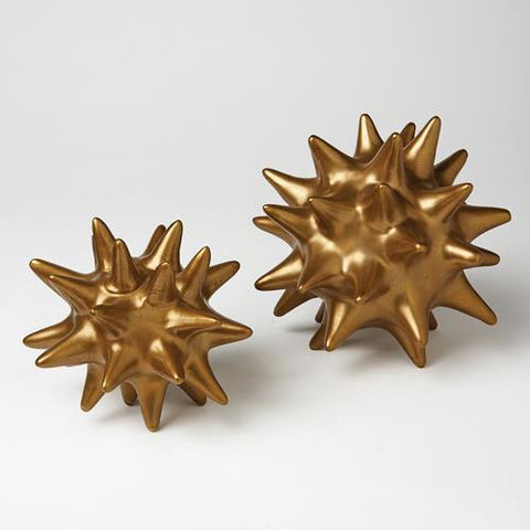 Urchin-Antique Gold-Small(تحفة صغيرة بشكل نجوم  متداخلة ذهبية اللون )