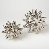 Urchin-Bright Silver-Large(تحفة بشكل نجوم متداخلة - فضية لامعة- كبيرة)