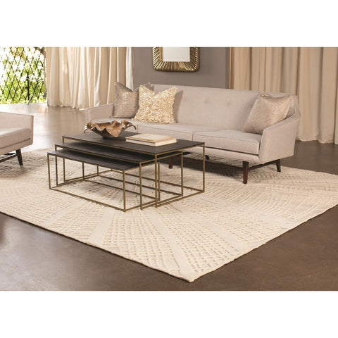 Vortex Rug-Ivory/Ivory-6' x 9'