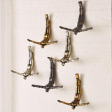 Wall Diver-Thai Silver Leaf Wall Décor(ديكور الحائط - الغواص فضي )