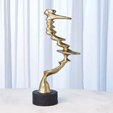Wind Blown Sculpture-Brass-Large