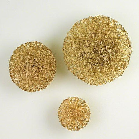 Wired Wall Disc-Brass-Medium(قرص سلكي حائطي - من النحاس الأصفر - متوسط)