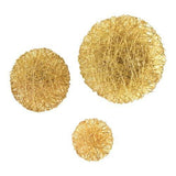 Wired Wall Disc-Brass-Small(قرص سلكي حائطي - من النحاس الأصفر - صغير)