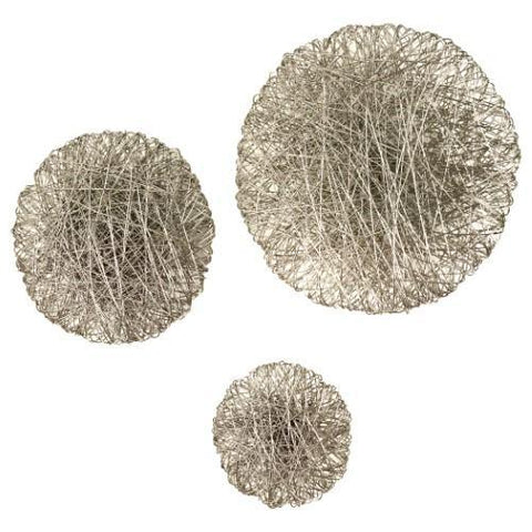 Wired Wall Disc-Nickel-Medium size wall décor(قرص سلكي حائطي - من النيكل - متوسط)