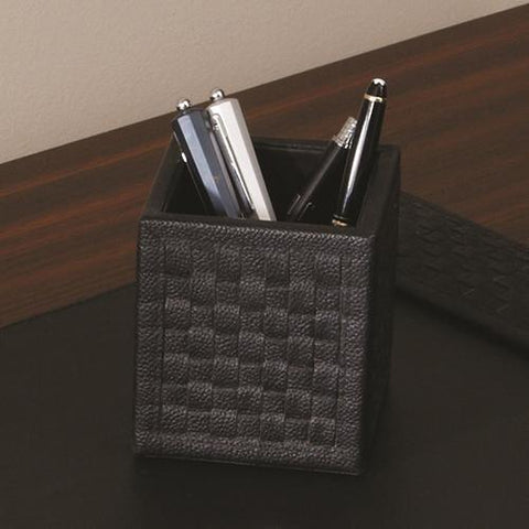 Woven Pencil Cup-Black(علبة  أقلام  سوداء)