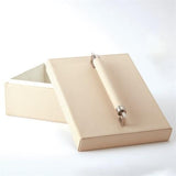 Wrapped Leather Handle Box-Ivory(صندوق من العاج ذو مقبض مغلف بالجلد)