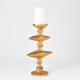 Zulu Candle Holder-Gold-Large(شمعدان ذهبي كبير)