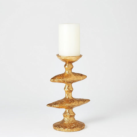 Zulu Candle Holder-Gold-Small(شمعدان ذهبي صغير)