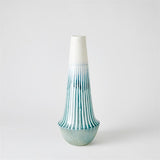 Striped Flair Vase-Lamb's Ear-Lg