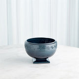 Greek Key Bowl-Azure