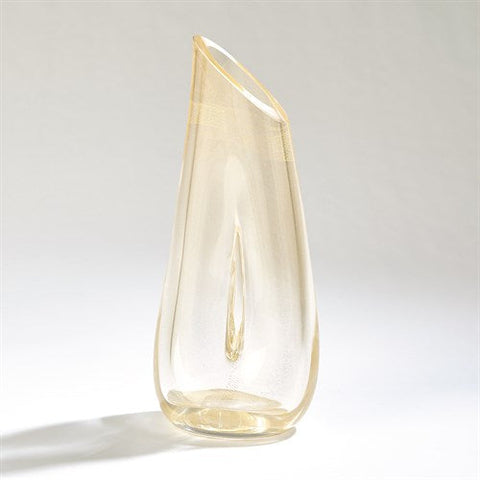 Golden Slant Vase