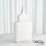 Chinoiserie Jar-Matte White-Sm