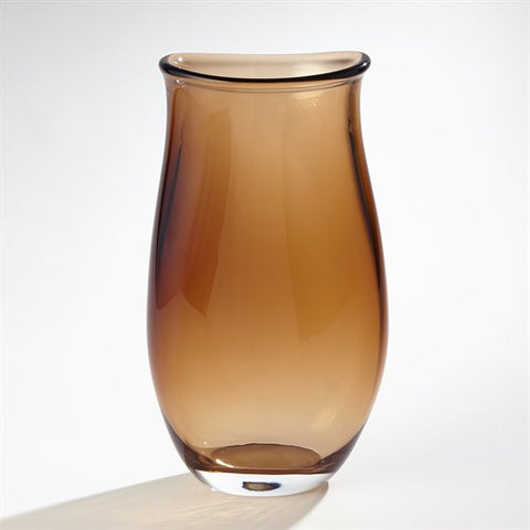 Giant Glass Vase-Tobacco
