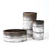 Stacked Vase-Grey-Lg