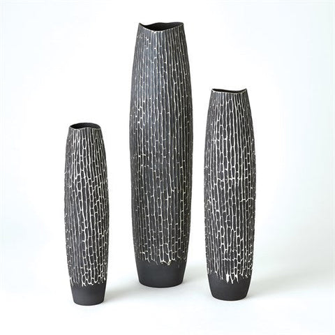 Horsetail Vase-Grey-Lg