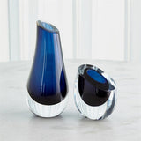 Slant Vase-Blue-Sm