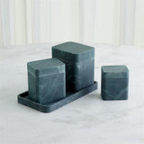 Raggio Alabaster Tray-Black/Green