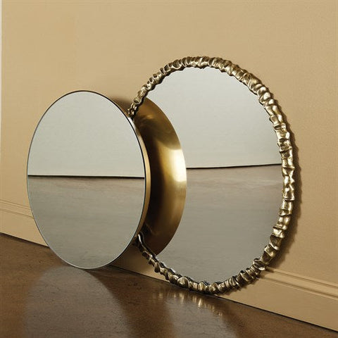 Artiste Round Mirror-Brass