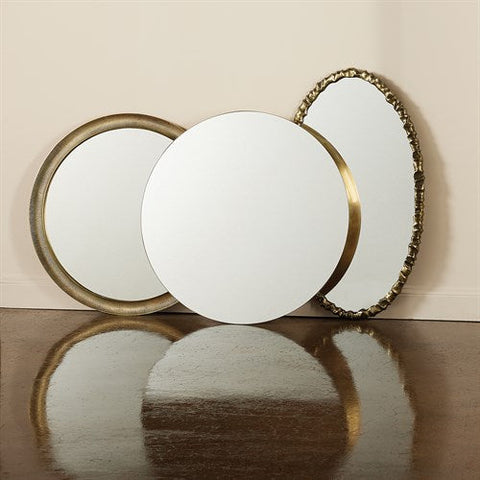 Artiste Oval Mirror-Brass